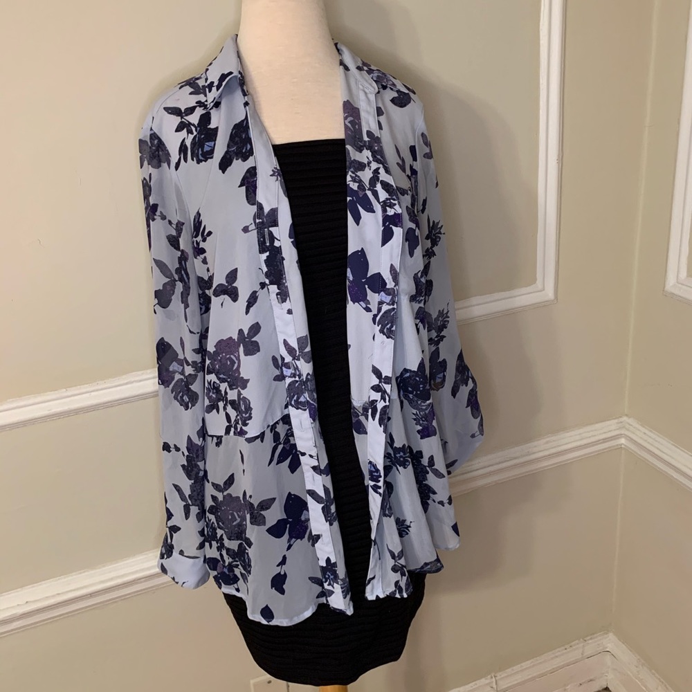 Candies longline sheer floral cardigan 💙😍